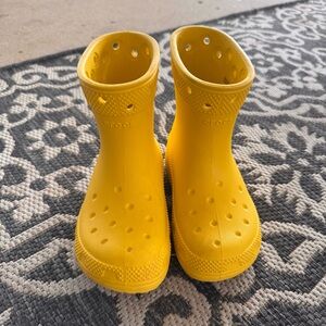 Crocs Kids Yellow Rain Boots Size C11 Toddler/Youth